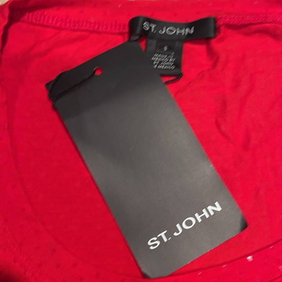 St John red sparkly top NWT. - Picture 3 of 5